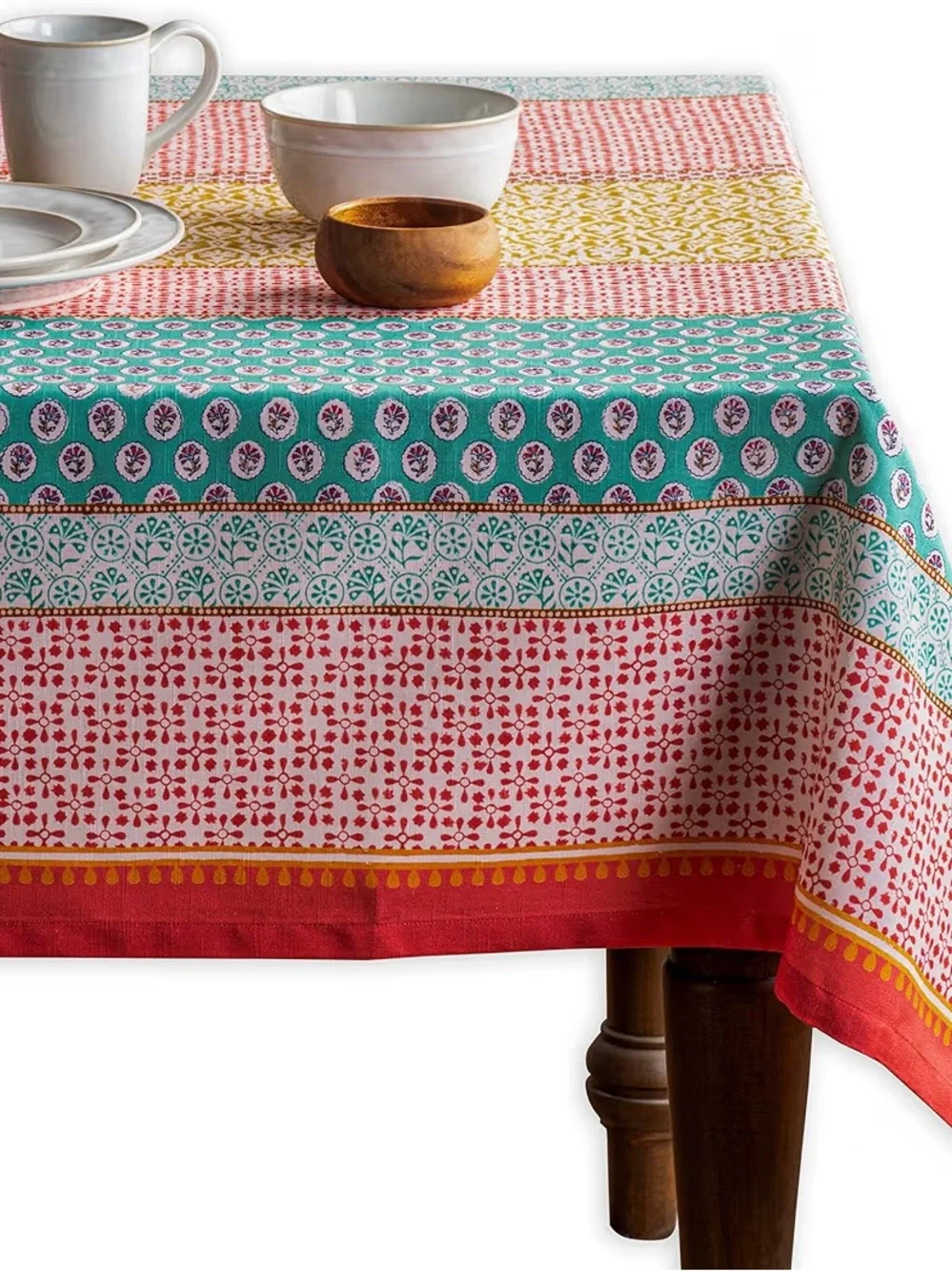 Maison d' Hermine Table Cloth Rectangle Table 100% Cotton 70 x 108” Provence NWT - Picture 2 of 7